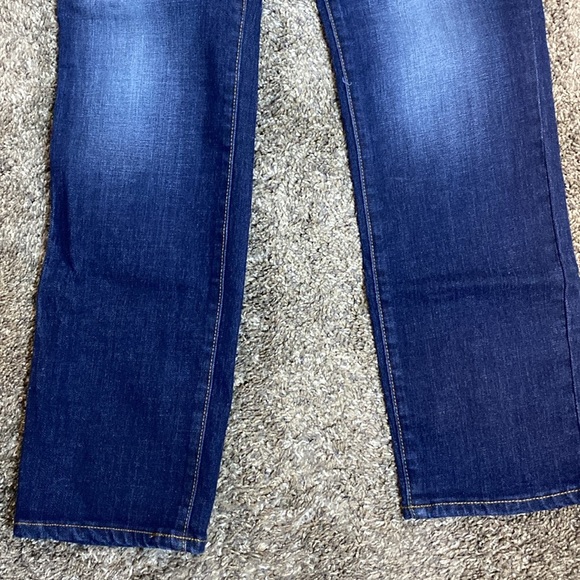 Old Navy Original Mid Rise Straight Dark Denim Jeans Sz 8 NWOT - Picture 4 of 7
